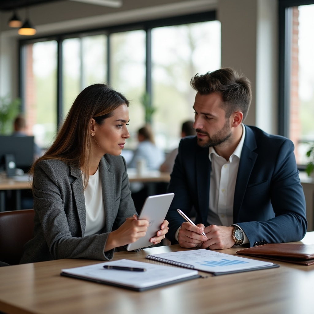 Performance feedback discussion between colleagues
